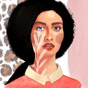 My project in Illustrated Portrait in Watercolor course. Digital Illustration, and Watercolor Painting project by Ania Jankowski - 08.14.2020