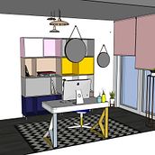 Meu projeto do curso: Iniciação ao design de interiores. Decoração de interiores projeto de Inês Mota - 14.08.2020