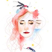 Luciérnaga azul. Un projet de Beaux Arts, Design , Conception éditoriale, Design graphique, Illustration traditionnelle , et Aquarelle de Celia López Bacete - 01.12.2018