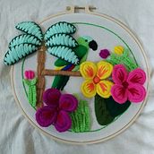 Mi Proyecto del curso: Introducción al bordado tridimensional. Embroider project by portela_juli - 10.24.2020