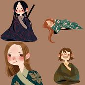 Character Illustration & sketches. Digital Drawing, Character Design, Traditional illustration, Digital Illustration, and Children's Illustration project by Rocio Jove - 08.15.2020