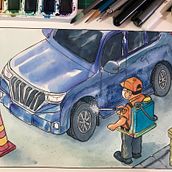 El Guardia. Un projet de Illustration traditionnelle de Luis Barahona - 15.08.2020