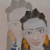 Mi Proyecto del curso: Retrato ilustrado en acuarela. Traditional illustration project by geicepn - 08.15.2020