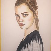 Mi Proyecto del curso: Retrato en acuarela a partir de una fotografía. Een project van  Beeldende kunst van Omara Zuñiga Gonzalez - 15.08.2020