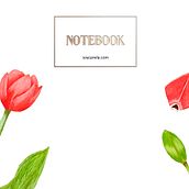 Papelería con Tulipán en Acuarela. Fine Arts, Botanical Illustration, and Watercolor Painting project by Luis García - 08.19.2020