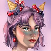 Mi Proyecto del curso: Retratos digitales de fantasía con Photoshop. Portrait Drawing project by amaliagarcia90 - 10.17.2020