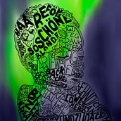 My project in Hand-Drawn Typographic Portrait course. Een project van Traditionele illustratie, T, pografie y Digitale illustratie van Jungkunz Thomas - 18.08.2020