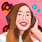 SugarDoughnut en Pixel Art. Digital Illustration, and Pixel Art project by Denis Pineda - 08.15.2020