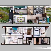 Visualización arquitectónica. 3D, Architecture, Digital Architecture, Interior Architecture, and ArchVIZ project by Marcelo Ardaya - 08.16.2020