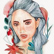 Mi Proyecto del curso: Retrato ilustrado en acuarela. Un proyecto de Diseño de allisonbances2004 - 17.08.2020