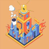 Mi Proyecto del curso: Ilustración vectorial isométrica desde cero. Animation, Comic, Concept Art, and Design project by edwinpinedojr - 08.17.2020