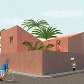 Meu projeto do curso: Representação gráfica de projetos arquitetônicos. Collage, and ArchVIZ project by Malu Negromonte - 08.17.2020