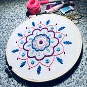 Mi Proyecto del curso: Técnicas básicas de bordado: puntadas, composiciones y gamas cromáticas . % Cristal García Retamal tarafından hazırlanan Nakış projesi - 08.18.2020