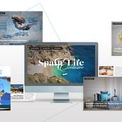 Spain Life Exclusive. Branding, content. Br, ing, Identit, Web Design, and Content Marketing project by Ioana Paunescu - 08.18.2020
