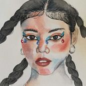 Mi Proyecto del curso: Cuaderno de retratos en acuarela. Portrait Drawing, and Watercolor Painting project by Erika Subiranas - 08.29.2020