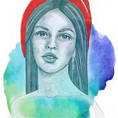 Mi Proyecto del curso: Retrato con lápiz, técnicas de color y Photoshop. Pencil Drawing, Traditional illustration, Fine Arts, Drawing, Digital Illustration, and Portrait Drawing project by Verónica Roggero - 08.16.2020