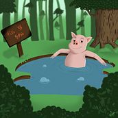 Proyecto final: Pig Spa. Sketching, Creativit, Drawing, Artistic Drawing, Digital Drawing, Character Design, Traditional illustration, Digital Illustration, Children's Illustration, and Digital Painting project by Javier Graterol - 08.11.2020