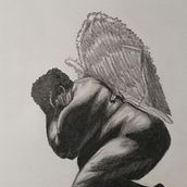 ¡ oh dios , me he caído del cielo ! Mi Proyecto del curso: Dibujo anatómico para principiantes. Un projet de Illustration traditionnelle de Fausto Alexis Gálvez Ponce - 19.08.2020