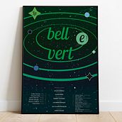 La Belle Verte: cartel tipografico para el curso de BlueTypo Ein Projekt aus dem Bereich Plakatdesign, Grafikdesign, T und pografie von EASdesign - 25.07.2020