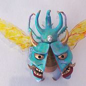 Máscarabajo. Fine Arts, Sculpture, Acr, and lic Painting project by netohhz - 08.19.2020