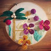 My project in Introduction to 3D Embroidery course. Decoration, and Embroider project by Valentina Casella - 08.21.2020