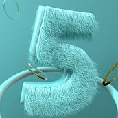 My five is furry 💫. Un progetto di 3D, Animazione 3D, Progettazione 3D e Graphic design di Gabriel Ramirez - 19.08.2020