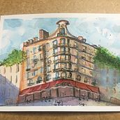 Mi Proyecto del curso: Dibujo arquitectónico con acuarela y tinta. Arquitetura projeto de Juan Estrella - 20.08.2020