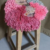 Mi Proyecto del curso:Funda circular para banqueta . Artesanato projeto de María Cecilia Soldini - 20.08.2020