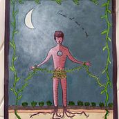 Cuando el vacío me invade mi cuerpo se paraliza.. Traditional illustration project by Natalia Mínguez García - 08.20.2020