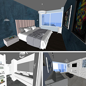 Departamento para soltero - Nuevo proyecto. Un progetto di Interior design di Patricia Fuentes - 20.08.2020