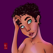 Meu projeto do curso: Retrato de personagens femininas com Procreate. Digital Illustration project by Anderson - 08.20.2020