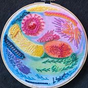 Nuevo proyecto Investigación Acuarela Hilos. Embroider project by Paula Carvajal - 08.20.2020