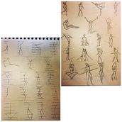 Body movements. Drawing, Pencil Drawing, and Set Design project by halleyhevin - 08.21.2020