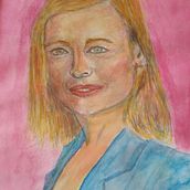 My project in Artistic Portrait with Watercolors course. Un progetto di Pittura ad acquerello di Leonid Gaisinovitch - 30.08.2020