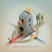 Mi Proyecto del curso: Ilustración para mentes creativas: reinventa lo cotidiano. Un proyecto de Ilustración tradicional, Ilustración digital e Ilustración vectorial de Cristian Turdera - 25.03.2020