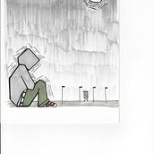 Illustration for the poem Concrete, before analog additions. Artistic Drawing, and Tattoo Design project by PJ Patten - 08.21.2020