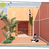 Mi Proyecto del curso: Representación gráfica de proyectos arquitectónicos. Un proyecto de Arquitectura, Arquitectura digital y Collage de Flor Rocha - 15.09.2020