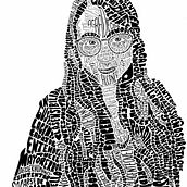 Mi Proyecto del curso: Retrato tipográfico dibujado a mano. Traditional illustration project by Ana Eliza Pérez Gutiérrez - 08.21.2020