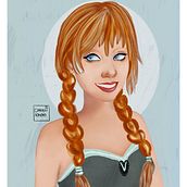 Pelirroja: Retrato de personajes femeninos con Procreate Ein Projekt aus dem Bereich Zeichnung, Porträtzeichnung und Design von Maika - 22.08.2020