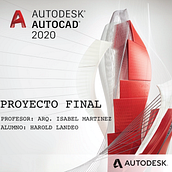 Mi Proyecto del curso: Introducción al dibujo arquitectónico en AutoCAD. Un progetto di Architettura, Architettura digitale e Architettura d'interni di Harold Walter Landeo Huamán - 23.08.2020