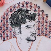 Mi Proyecto del curso: Creación de retratos bordados . % Sabrina Bortoloso tarafından hazırlanan Nakış projesi - 08.23.2020