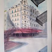 Mi Proyecto del curso: Dibujo arquitectónico con acuarela y tinta. Architecture project by beacastosa_1 - 08.23.2020