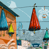 Meu projeto do curso: Ilustração arquitetônica: capture a personalidade de uma cidade. Un proyecto de Arquitectura, Collage, Dibujo, Dibujo digital, Ilustración tradicional, Ilustración arquitectónica e Ilustración digital de Crislayne Marques - 24.08.2020