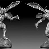 Proyecto Modelado en ZBrush. 3D, and 3D Character Design project by Soniko Probot - 08.24.2020