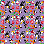 My project in Illustrated Pattern Design course. Traditional illustration, and Pattern Design project by gwen.rubyd - 08.24.2020