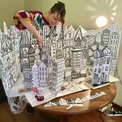 My project in Pop-Up Book Creation course. Papercraft, e Design de cenários projeto de Agnes Prygiel - 24.08.2020