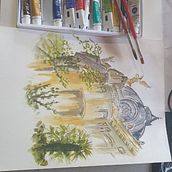 primer trabajo . Een project van Aquarelschilderen van Noemi Todo - 24.08.2020