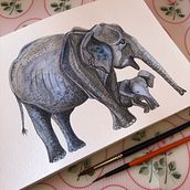 Mi Proyecto del curso: Técnicas experimentales de acuarela para principiantes  Ein Projekt aus dem Bereich Artistische Zeichnung, Traditionelle Illustration, Illustration mit Tinte, Kinderillustration, Aquarellmalerei und Farbenlehre von Venezia Re - 24.08.2020