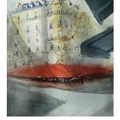 Mi Proyecto del curso: Dibujo arquitectónico con acuarela y tinta. Watercolor Painting project by Paula Lapido - 08.24.2020