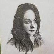 Mi Proyecto del curso: Retrato realista de mi esposa con lápiz de grafito. Pencil Drawing project by Rafael Langurain - 08.25.2020